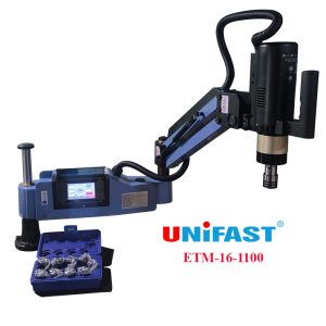 Máy Ta Rô Cần Servo Unifast ETM-16-1100 – Ta Rô M3–M16, Bán Kính 1100mm, 2 Chế Độ Tự Động