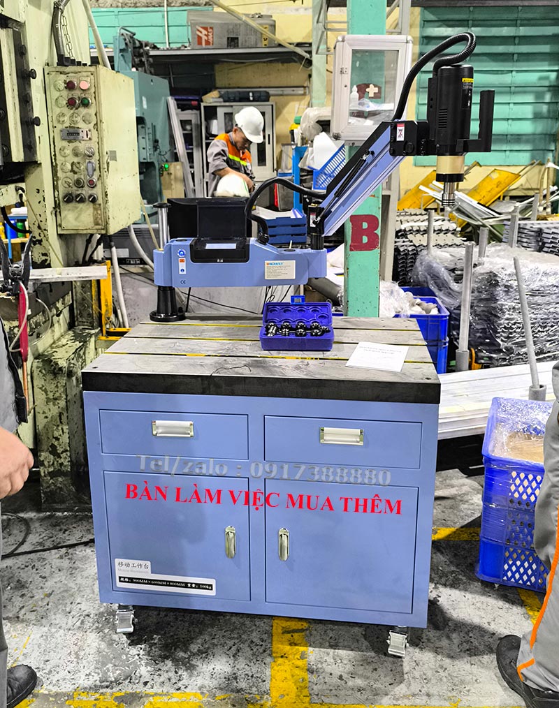 Máy ta rô điện Unifast Model ETM-16-1100 và bàn làm việc mua thêm