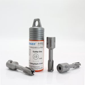 Mũi Khoét Lỗ Máy Khoan Từ Unifast TCT 13×35 – Ø13mm, Thép & Inox, Weldon 19mm